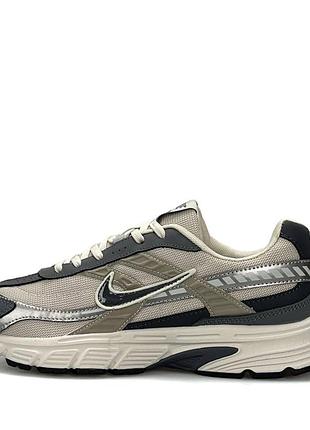 Мужские кроссовки nike initiator beige grey удобные демисезонные спортивные найкпону бежево серые обувь на весну лето
