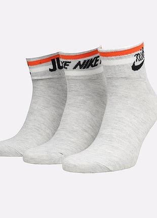 Шкарпетки nike u nk nsw everyday essential an 3pr сірий уні 46-50
