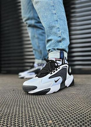 Мужские кроссовки стильные найк зум nike zoom 2k black/white 40 41