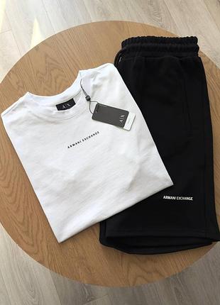 Мужской набор на лето (футболка + шорты) armani