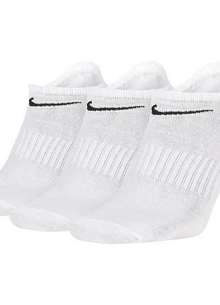 Носки nike u nk everyday ltwt ns 3pr белый уни 38-42