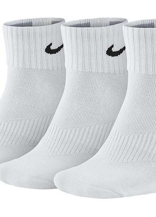 Носки nike u nk v cush ankle-3pr value белый уни 46-50