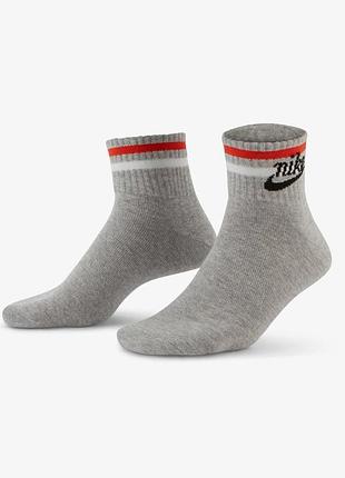 Носки nike u nk nsw everyday essential an 3pr серый уни 34-38