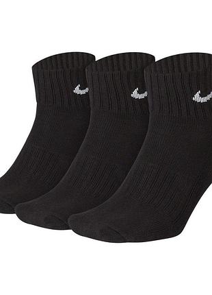 Носки nike u nk v cush ankle-3pr value черный уни 42-46