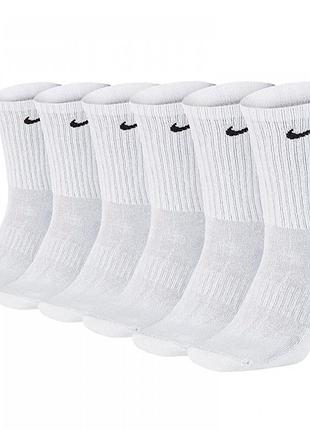 Шкарпетки nike u nk everyday cush crew 6pr-bd білий уні 42-46