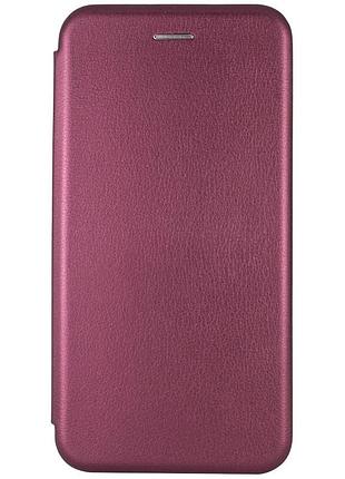 Кожаный чехол-книжка classy для xiaomi redmi note 5 pro / note 5 (dc) бордовый
