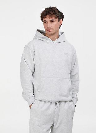 Худи мужское new balance athletics french terry hoodie grey mt41534ahh l mt41534ahh s