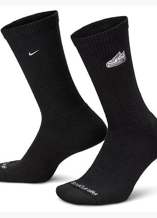 Чоловічі / жіночі шкарпетки найк оригінал nike u nk ed plus crw 1pr 144 patch fz3076-010