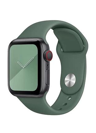 Ремешок sport band для apple watch 38 40 41 мм резиновый для спорта pine green