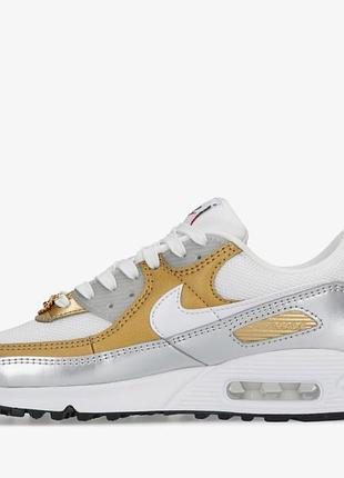 Женские кроссовки стильные повседневные найк оригинал nike air max 90 se (dj6208-100) dj6208-100 38