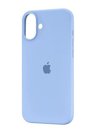 Чехол силиконовый противоударный для iphone 16 plus защита камеры лавандовый