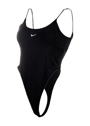 Женское боди найк оригинальный nike w nk chll knt cami bdysuit fn3658-010 m