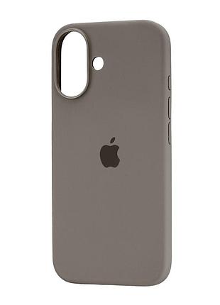 Чохол силіконовий протиударний для iphone 16 колір галька