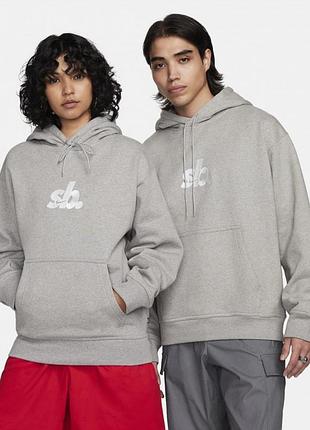 Худи nike sb hoodie grey fn2498-063
