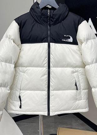 The north face puffer jacket white l
