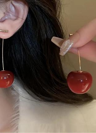 Серьги вишни