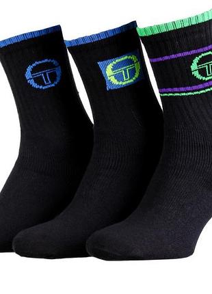 Жіночі шкарпетки сергіо тачіні оригінал sergio tacchini 3-pack синій, зелений жін 35-37 13520106-1