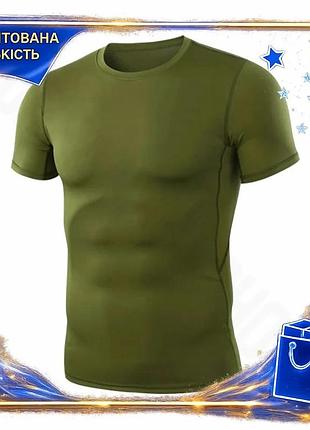 Мужская футболка lesko a159 green 2xl с коротким рукавом размер тактическая