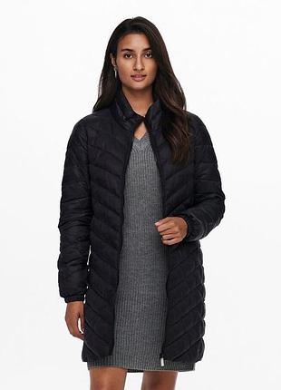 Жіноче пальто онлі оригінал only onlnewtahoe coat cc otw 15232992-black only m чорний 15232992-black