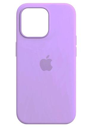 Чехол силиконовый противоударный для iphone 14 pro max защита камеры фиолетовый