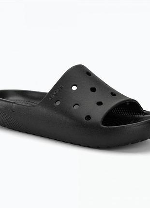 Шлепанцы uni classic slide v2 whi 209401-001-black crocs m10/w12(43-44) черный 209401-001-black m8/w10 (41-42)