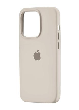Чехол силиконовый противоударный для iphone 14 pro камень full cover