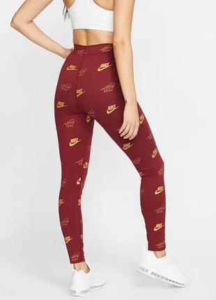 Женские лосины найк оригинал nike w nsw lggng aop shine bff cj4061-677