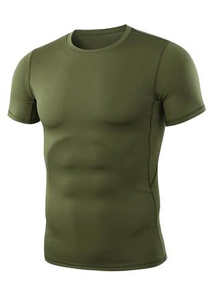 Мужская футболка lesko a159 green 2xl с коротким рукавом размер тактическая