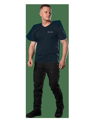 Футболка camotec totem v-neck тактическая для военных активных движений из влагостойкой ткани sorona ve-33