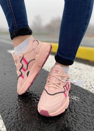 Жіночі кросівки adidas ozweego pink