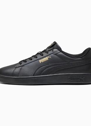 Кроссовки-кеды мужские puma rbd game low sneakers 386373 06 (черные, кожаные, повседневные, закрытые, пума) 44 (uk 9.5 / us 10.5 - стелька 28.5 см)