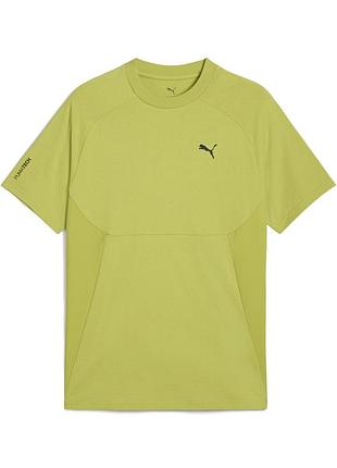 Футболка спортивная мужская puma pumatech tee men 684604 35 (зелёная, хлопок, повседневная, бренд пума)