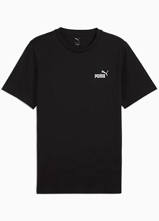 Футболка спортивная мужская puma ess 2 colour tee 684717 51 (черная, хлопок, повседневная, бренд пума) xxl (60-62)