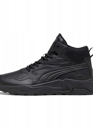 Кроссовки мужские puma trinity lite mid 395302 01 (черные, демисезонные, синтетика, текстиль, бренд пума) 45 (uk 10.5 / us 11.5 - стелька 29.5 см)