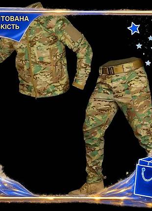 Тактичний костюм phantom stalker softshell мультикам для військовослужбовців демісезонний 2xl камуфляжни dm-11