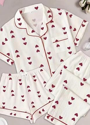 Домашний набор,муслин м.л.хл.хл