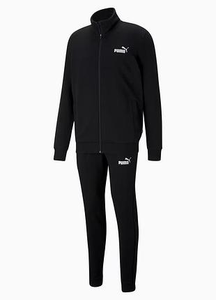 Костюм спортивный мужской puma clean men's tracksuit 585840 01 (черный, хлопок, весна-лето, бренд пума) xxl (60-62)