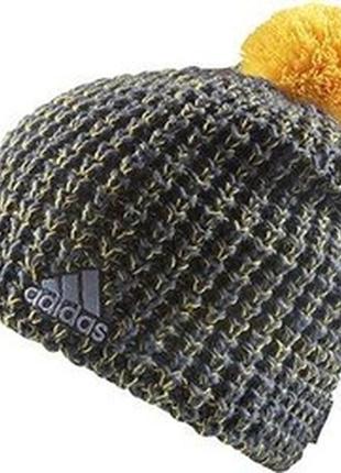 Нова тепла жіноча шапка adidas ch wool crochet шерсть