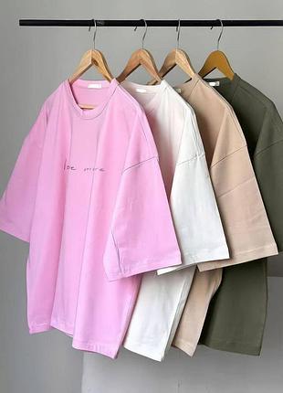 Женская футболка oversize базовая