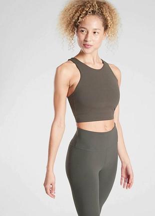 Athleta  женский спортивный кроп-топ майка 2в1