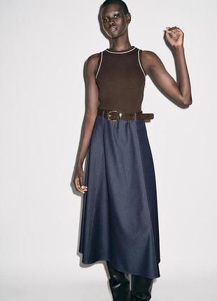 Комбінована сукня міді zara - s, m