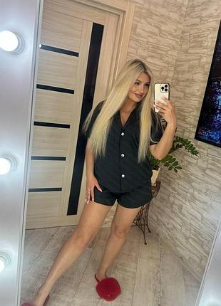 Женские костюмы для дома в полоску 50-52
