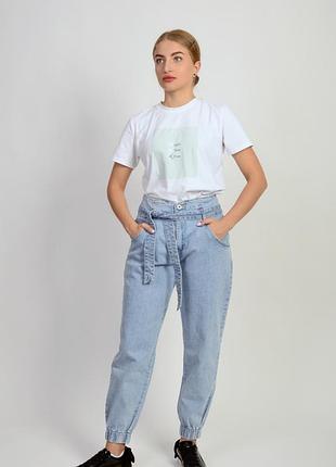 Женские джинсы высокая посадка джинси jean louis francois baggy размер s, m