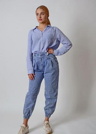 Женские джинсы высокая посадка джинси jean louis francois baggy размер s, l