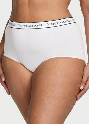 Женские трусики victoria’s secret (42112955166942) brief logo cotton modern xxl белые
