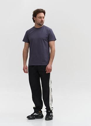 Легкие спортивные брюки из плащёвки черные dual pants