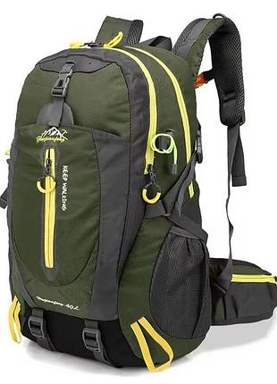 Рюкзак з поясним ремінем, 30 - 35 л, модель keep walking 40, хакі та ін