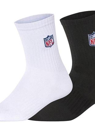 Носки трикотаж набор 2 пары для мужчины lidl nfl 502927 43-46 черный, белый