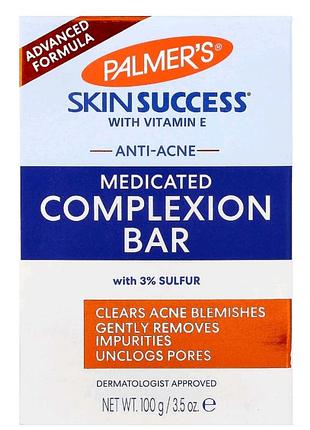 Skin success, із вітаміном е, мило для шкіри проти акне, 100г