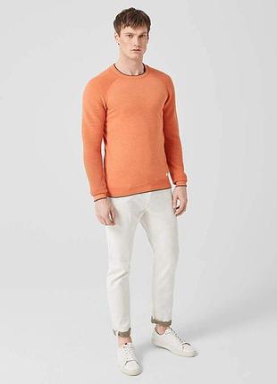 (175 385) светр s.oliver 13,903,61,6171*26 чоловічий. жовтогарячий 3xl